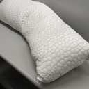 QUTOOL Cooling Pillow for Sleeping, CertiPUR-US Shredded Memory Foam Full Body Pillow Set of 1, Long Pillow for Bed with Removable Double-Sided Soft & Cool Cover, Soft Yet Support,White