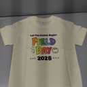 Field Day Shirt for Kids Toddler Boys Girls Colorful Field Day Prints T-Shirts Tops Funny Tee Short Sleeve 5-6 Years