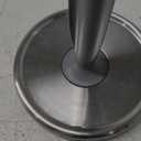 VEHHE Paper Towel Holder Countertop, Black Paper Towel Holder with Spring Activated Arm and Damping Effect, Simply Tear Paper Towel Stand for Bathroom and Kitchen (Silversmith)