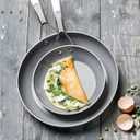 GreenPan Paris Pro Hard Anodized Healthy Ceramic Nonstick, 8" and 10" Frying pan Skillet Set, PFAS-Free, Dishwasher Safe, Grey