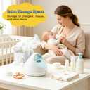 Bottle & Hose Holder for New Spectra S1, S2 Plus Breast Pump (New Model/NOT Round Hole), Portable Bottle Organizer with Extra Storage for Essentials, Dual Hose Management, Baby Safe(Holder Only)