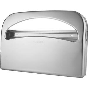 Toilet Seat Cover Dispenser - Stainless Steel Wall Mount Toilet Seat Cover Holder for Commercial Bathroom, 250 Single or Half Fold Seat Covers Capacity (Brushed)