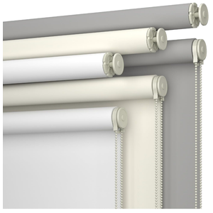 No Drill No Tools 100% Blackout Roller Shades for Window Blinds Cordless Room Darkening Roller Blinds, UV Protection Thermal Insulated Shades for Home Easy to Install (Grey, 45.5" W x 54" H)