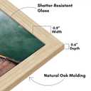 Americanflat 12x18 Poster Frame with Shatter-Resistant Glass - Signature Collection - Gallery-Style Frames Made of Engineered Wood - Photo Frame for Wall Display - Natural Oak