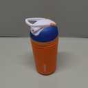 Owala Kids Flip Insulation Stainless Steel Water Bottle with Straw, Locking Lid Water Bottle, Kids Water Bottle, Great for Travel, 14 Oz, Orange and Blue (Blue Citrus)