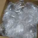 Gloreyan 24PCS Clear Plasitc Discs Ornaments,3.15 Inch Clear Flat Fillable Hanging Ornament Ball Transparent Fillable Ornaments Balls for DIY Craft Projects Wedding Christmas Tree Home Decor