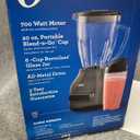 Oster 8-Speed Blender, 6-Cup Glass Jar, with 20 oz Portable Blend-n-Go Cup