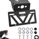 Grom Fender Eliminator 2024 Grom Tail Tidy 2025 Grom License Plate Bracket Mount Holder Fit with OEM & Aftermarket Turn Signals MSX125 2025 2024 2023 2022