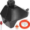 FVRITO Gas Fuel Petrol Tank for 50cc 70cc 90cc 110cc 125cc Coolster 3050C 3125R 3125XR8 Taotao ATA 125D RPS KAYO BMS Peace Roketa Yamoto Sunl Jetmoto Vitacci Rider Kids ATV Quad Chinese 4 Wheeler (plastic)