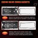 Engine Valve Cover Gaskets Compatible with Nissan Infiniti Vehicle 2002-2020 3.5L 4.0L V6 FX35 G35 I35 M35 QX4, 350Z Maxima Altima Murano Frontier NV1500 NV2500 NV3500 Replaces# VS50608R, VS50371