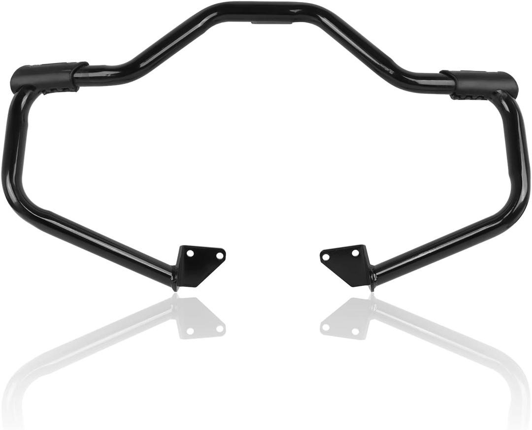 Crash Bar for Harley Dyna 2006-2017, 1 1/4" Highway Footpegs Engine Guard Protector for Low Rider, Wide Glide, Fat Bob, Street Bob, Super Glide, Switchback, CVO Fat Bob (Black)