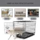 Washable Dog Bed Mat Dog Crate Pad Soft Fluffy Pet Kennel Beds Dog Sleeping Mattress for Large Jumbo Medium Small Dogs, 29 x 18 Inch, Gray