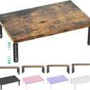 OPNICE Adjustable Monitor Stand Riser for Desk, Computer & Laptop Stand, Desk Organizers and Accessories, Office Desk Accessories & Workspace Organizer for Home Office, Brown Wood