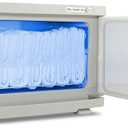 Pursonic Professional Towel Warmer with UV Sterilizer - 8L Premium Towel Warmer 360 Heating with Separate Water Tank - Aluminum Interior for Bathroom, Spa, Salon & Home (White) (Small)