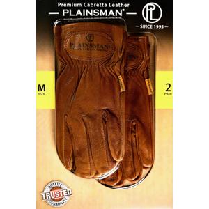 Premium Cabretta Leather Gloves (2 Pair, Medium)