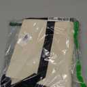 TOPDesign 1 | 3 | 6 | 30 Pack Canvas Tote Bag with an External Pocket, Reusable Grocery Shopping Bag, Top Zipper Closure, Daily Essentials (Black/Natural Pack of 1)