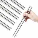LEETOYI Ceramic Chopsticks Set of 5, Porcelain Chinese Chopsticks Easy To Clean, 9.6-Inch 