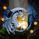 Dragon Tree Hugger Solar Magic Orb Garden Statue Dragon Solar LED Lights Decor Sun Moom for Your Patio Balcony Porch Yard for Mom Grandma