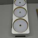 UME 3 Pack Cordless Table Lamp, Battery Operated Lamp - Portable Waterproof Rechargeable Table Lamp w/ 3 Color Temps & Stepless Dimming for Dinner, Desk, Cafe, Outdoor (Brushed Gold)