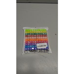 6 Sided Dice Set 10 Colors 16mm Acrylic Game Dice for DND, MTG, RPG, Tenzi, Yahtze, Bunco, Table Borad Games, Math Teaching (100 Pieces 10 Colors)