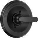 Replacement for Delta 13/14 Series Shower Trim Kit, Shower Cover Plate with Handle (Valve& Catridge Not Inclued) (Matte Black)