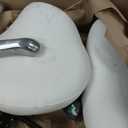 Kaleurrier Saddle Stool Rolling Swivel Height Adjustable with Wheels,Heavy Duty Anti-Fatigue Ergonomic Saddle Chair for Hair Beauty Salon Lab Dental Massage Office Home Kitchen (with Back, White)