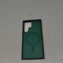 SUPFINE Magnetic for Samsung Galaxy S23 Ultra Case (Compatible with MagSafe)(Military Grade Drop Protection) Slim Translucent Shockproof Phone Case,Forest Green