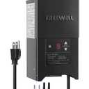 300W Low Voltage Landscape Transformer, Outdoor Landscape Lighting Transformer with Photocell Sensor & Timer, 120V AC to 12V/15V AC, Stainless Steel Waterproof Transformer, Black, ETL Listed