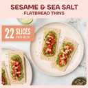 Wasa Flatbread Thins Variety Pack (Pack of 4), Rosemary & Sea Salt and Sesame & Sea Salt, Crackers, Non-GMO Ingredients (EXP 11/30/26)