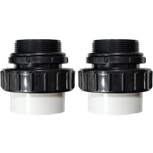 2 Pack 2" MIP x 2" PVC 21063-200-000 Hi-Temp Unions Compatible with All Whisperflo and Intelliflo Pool Pumps