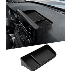 Karltys Dashboard Center Console Organizer, Behind Screen Storage Box for Phones Keys Sunglass Card, RAV4 Dash Organizer Non-Slip Liners for Toyota RAV4 2019-2025 Accessories (NO for RAV4 Limited)