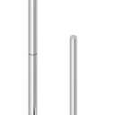 RUACQ Toilet Paper Holder Stand, Bathroom Toilet Paper roll Holder Free Standing with Storage for 4 Rolls, Post Pivoting Design, Stable Weighted Base, SUS304 Stainless Steel(Chrome)