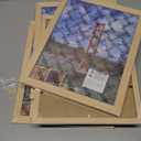 LUCKYLIFE 8x10 Picture Frame Solid Natural Wood, Display 5x7 photo with Mat or 8x10 without Mat for Wall Hanging and Tabletop, Set of 5