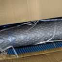 Hot Tub Cover 84.5 x 84.5 x 22 in, Thermal Bubble PE Sheet Solar Spa Cover with Wind Straps & Side-Drop Wrap for 84/83/82 in Square Outdoor Spa, Silver Gray