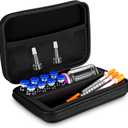 Peptide Case 8 x 3ml + Bac & Case Holds Vials Water Bac Peptide Glp1, 3ml Vial Storage, Fridge Freezer Travel, with Mesh Pocket (Only Box)