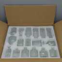 Aheroi 32 Pcs Bud Vase Set, Clear Vases for Centerpieces, Cute Glass Bud Vases Small Vases for Flowers, Mini Vase Flower Vase Set for Wedding Decorations, Room Office Table Decor