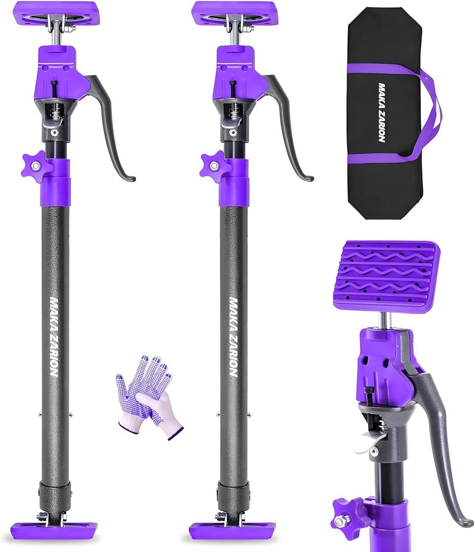 Quality Steel Cabinet Jacks for Installing Cabinets, 3rd Hand Support System 200LB, Adjustable Support Pole Jack 23.6-45.3 in, Perfect for Cabinet Lift Installation Tools, Quick Support Rod, 2-Pack