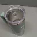 REDUCE Chiller Vacuum Insulated 40 oz Tumbler with Spill-Proof Silicone Straw - Sustainable Tritan Lid with Water Intake Markers - Soft Sit Base Travel Mug - Dishwasher Safe - Crisp Mint