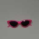 livho Retro Vintage Narrow Cat Eye Sunglasses for Women Clout Goggles Plastic Frame