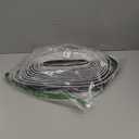 26 FT Door Frame Extra Thick Kerf Non-Adhesive Weather Stripping Seal Strip PU Foam, PE Cover, Groove Slot Installation for Large Gap, Sound, Dust, Water Insulation (26ft, Black, Extra Thick Flanged)