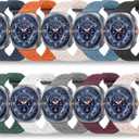 10 Pack Band Compatible with Samsung Galaxy Watch 8 44mm 40mm/Galaxy Watch 8 Classic 46mm/Galaxy Watch Ultra 47mm Band for Men Women, No Gap Soft Silicone Sport Ocean Replacement Strap