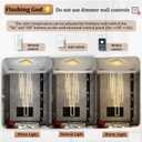 Flashing God Modern Chandelier,Gold Chandeliers with 6 Ring Led Foyer Chandeliers,Larger High Ceiling Chandelier for Living Room,Rectangle Chandelier for Entryway Staircase LED Dimming 2700k-6001k, Highest 138"