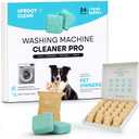 Uproot Clean Washing Machine Cleaner Tablets - 24 Pack for a 12 Month Supply. Formulated for Pet Owners. Compatible with HE, Top & Front Load. Easily Removes Residue, Grime, and Odors. Septic Safe.