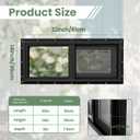 Vinyl Basement Window, Bathroom Sliding Window 32" x 14" Black