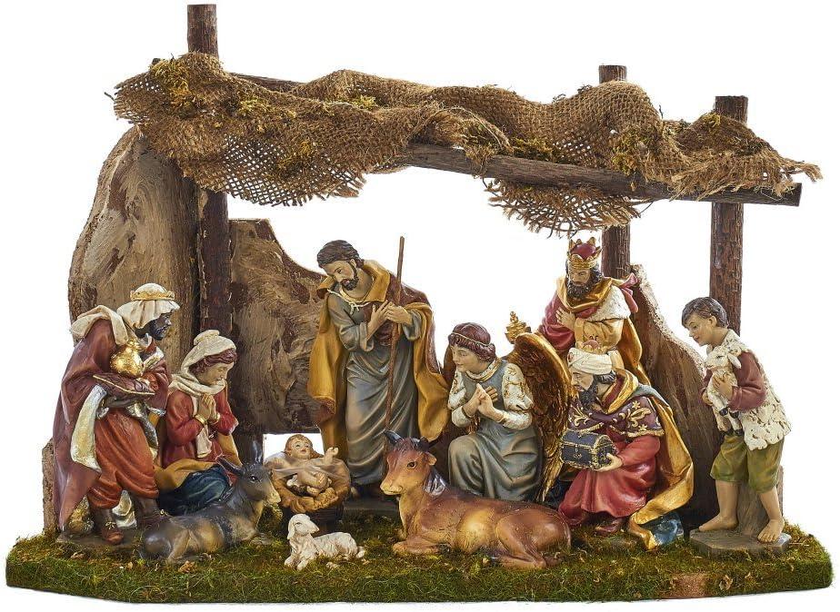 Kurt Adler Nativity Set with 11 Figures and Stable Kurt Adler Nativity Set with 11 Figures and Stable