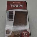 LULUCATCH Super Glue Traps 12 Pack for Mice & Snakes, Larger, Heavier Sticky Traps with Non-Toxic Glue. Sticky Mouse Traps Indoor, Easy to Set, Pet Safe Pest Control