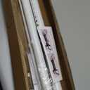 Umimile Tension Curtain Rod, 51-145 inches Adjustable Spring Shower Tension Curtain Rod, Stainless Steel Closet Rod for Windows or Shower, No Drilling, No Rust, Easy to Install, White