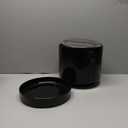 Aveyas 10 inch Ceramic Plant Pot with Drainage Hole and Saucer - Suitable for Indoor and Outdoor Use, Modern Planters for House Garden Flower Tree Snake Monstera Plants (10", Glossy Black)