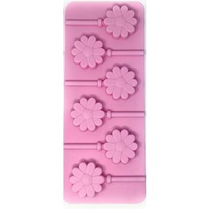 Daisy Flower Lollipop Molds: 2 Pack Silicone Sucker Moulds for Candy Chocolate Fondant – DIY 12 Cavity Total 