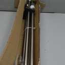 Modern Double Curtain Rods, Matte Nickel Curtain Rod 72-144 Inch Length Drapery Rods with Simple Decorative End Caps 1 Inch Front and 5/8 Inch Diameter Back Dual Curtain Rod Telescoping Window Rods